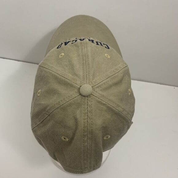 Curacao Dutch Caribbean Strapback Baseball Cap Hat Beige - Picture 5 of 11